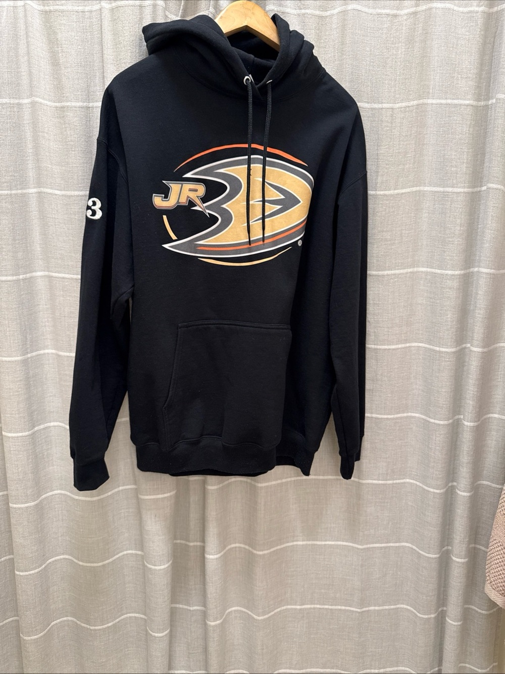 JR Black Pullover Hoodie - Men's